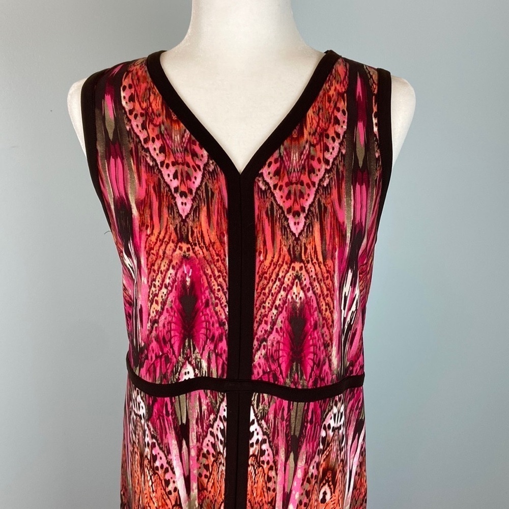 Chico's Art Nouveau Butterfly-Print Maxi Dress Size M - Picture 4 of 13